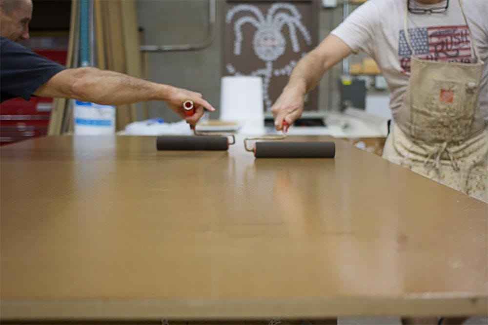 Custom Cabinets Veneer Process