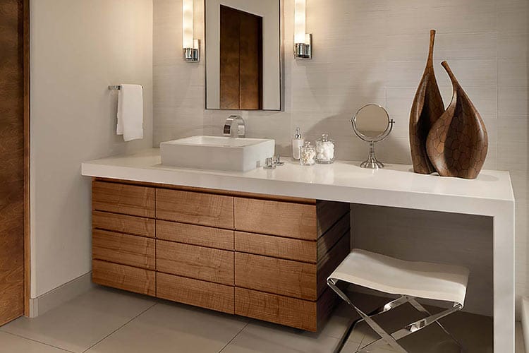 Custom Bathroom Vanities Linear Fine Woodworking Phoenix AZ